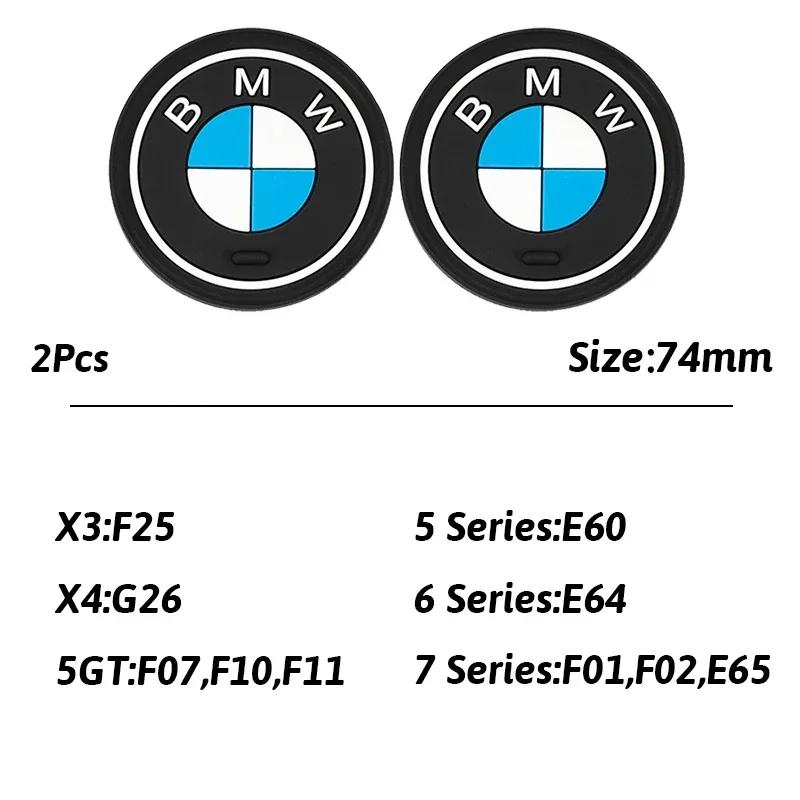BMW 2Pcs Car Cup Holder Anti-Slip Coaster Pad Interior Accessories For BMW M G30 G32 G01 G02 G05 G06 G07 G26 G23 G22 F40 F20 G08
