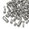 20g Flower Silver Plated Loose Tube Bead Spacer Beads For Jewelry Making Tube Charms DIY Bracelet Necklace Accessories