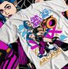 Jinx Arcane T-Shirt Japanese Anime Cartoon Jinx Arcane Graphic T-Shirt All Size