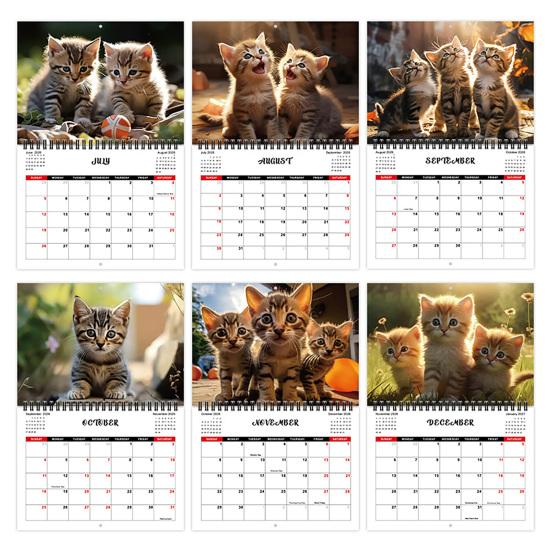 Kitten Cat Calendar Jan.2026 - Dec.2026 12 Month Wall Calendar