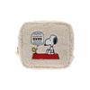 Stationery Snoopy Goods Pouch Square Beige S2338459 Sun-Star