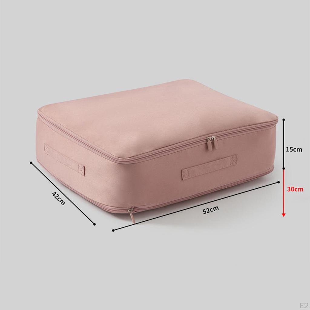 Компактный самосжимающийся органайзер, сумка для хранения одежды с ручкой на молнии для