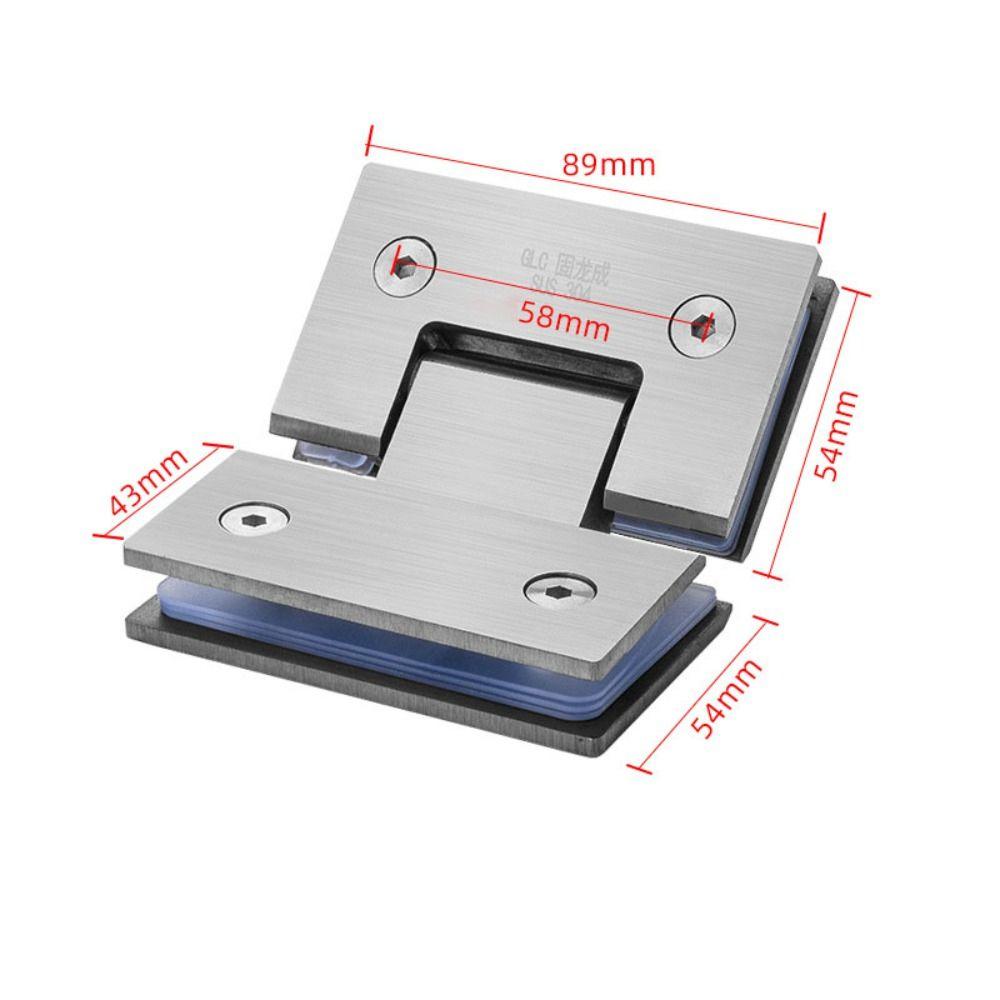 90°/135°/180° Зажим-кронштейн для стеклянной двери Фурнитура для двери из нержавеющей стали Петли для двери ванной комнаты Ванная комната