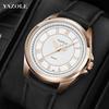YAZOLE Fashion Quartz Watch Men Top Brand Luxury Metal Analog Men's Wrist Watches Simple Business Man Clock Gift montre homme