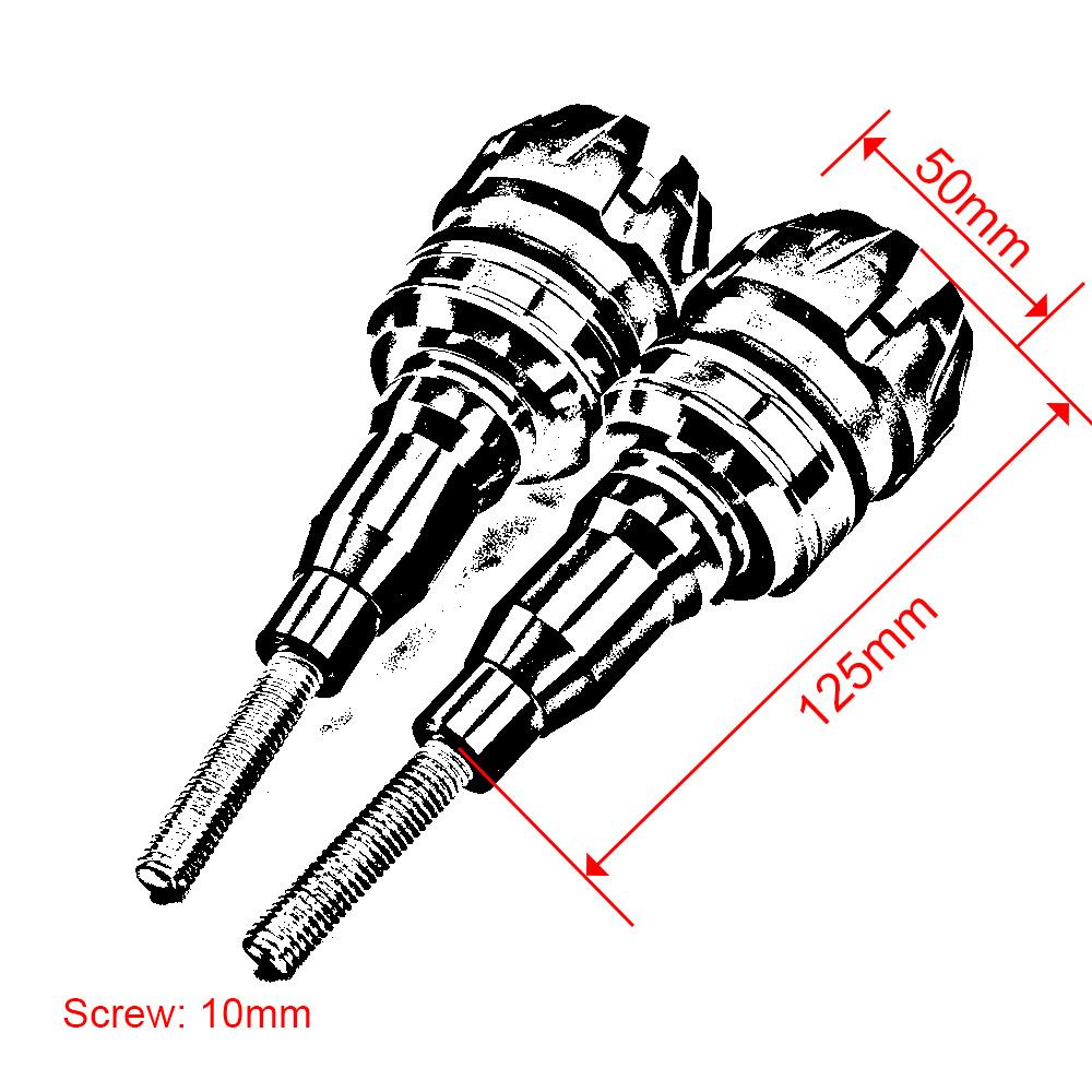 Для MT-07 MT-09 2014-ползунки рамы мотоцикла 10 мм алюминиевые ползунки рамы защита от падения мотоцикла