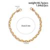 SHIXIN Hip Hop Imitation Pearl Bag Chain Waist Chain Punk Metal Pants Chain For Men Versatile Jeans Accessories Keychain Jewelry