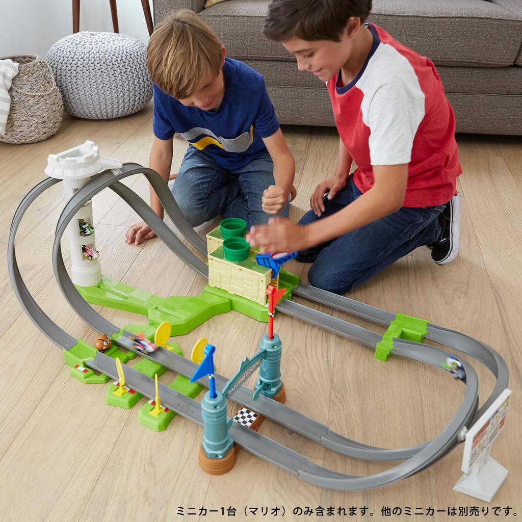 Hot Wheels Mario Kart Circuit Light Track Set Ages 1 Mario GHK15 5+ [Включает машину]