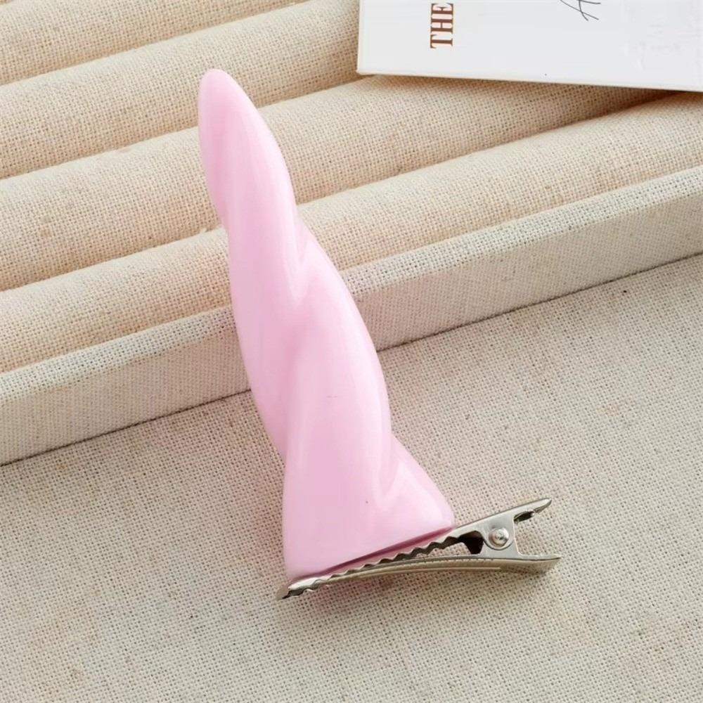 Gothic Unicorn Horn Headwear Fursuit Horn Hair Clip Horn Casual Costume Hair Accessories For Girl
