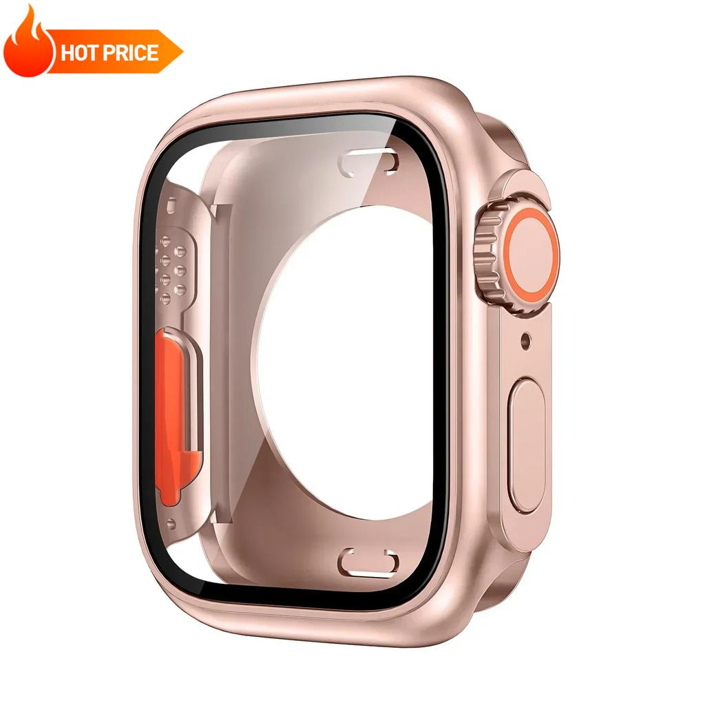 Новая защитная пленка для Apple Watch 46мм 45мм 44мм 40 41 42мм Жесткий ПК Передняя Задняя Рамка Чехол iwatch 11 10 9 8 7 SE 6 5