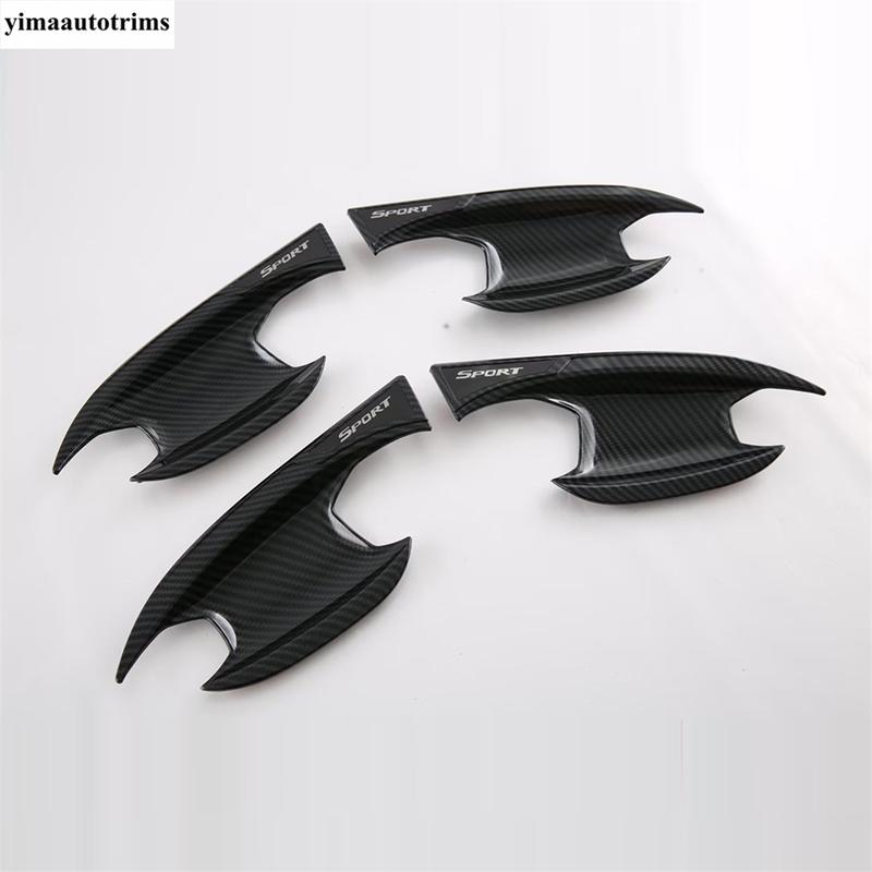 Rearview Mirror Cap / Handle Bowl / Fuel Tank Oil Cover Trim Carbon Fiber Accessories Exterior Fit For Chevrolet Trax 2024