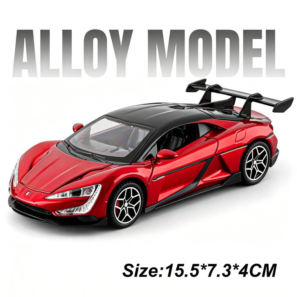 1:Масштаб 32 Yangwang U9 Hellcat Металлические Модели Игрушки Машина Заднее Колесо Возвратная Сила Двери Открываются Миниатюрный Спортивный Автомобиль Модные Подарки