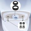 2Pcs Universal Toilet Tank To Bowl Gasket Set Stainless Steel Rustproof Bolt Hardware Kit Toilet Cistern Seal Kit with Gaskets