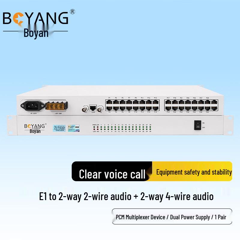 Boyang Мультиплексор E1 PCM с аудиоинтерфейсами