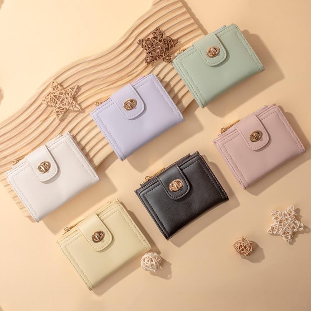 Короткий кошелек на молнии, маленькие женские кошельки, новый держатель для карт для женщин