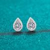 D Color 5*8mm 1ct Pear Shape Cut Moissanite Earrings for Women Party Birthday Wedding Gift Jewelry S925 Sliver Earring with GRA