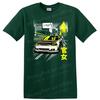 Футболка с графикой автомобиля Крутой дизайн Уличный стиль Автомобильное искусство Графическая футболка