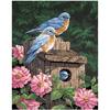 Полная 5D Diy Алмазная Картина Синяя Птица Вышивка Крестом Домашний Декор Ручной Работы Подарок