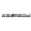 Серый значок для BMW X3M X4M X5M X6M X7 M Power Значки Шильдик Логотип 40i 40d 50i 50d 60d 60i ABS Задний логотип Автоаксессуары