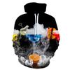 Осенние 3D толстовки с принтом коктейля и льда, модные повседневные спортивные мужские толстовки с капюшоном и длинным рукавом