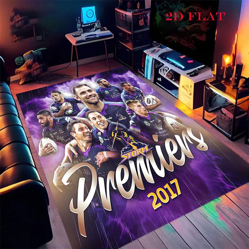 Melbourne Storm Carpet Rug for Living Room Bedroom Home Sofa Decoration,Kids play Nonslip Floor Mat