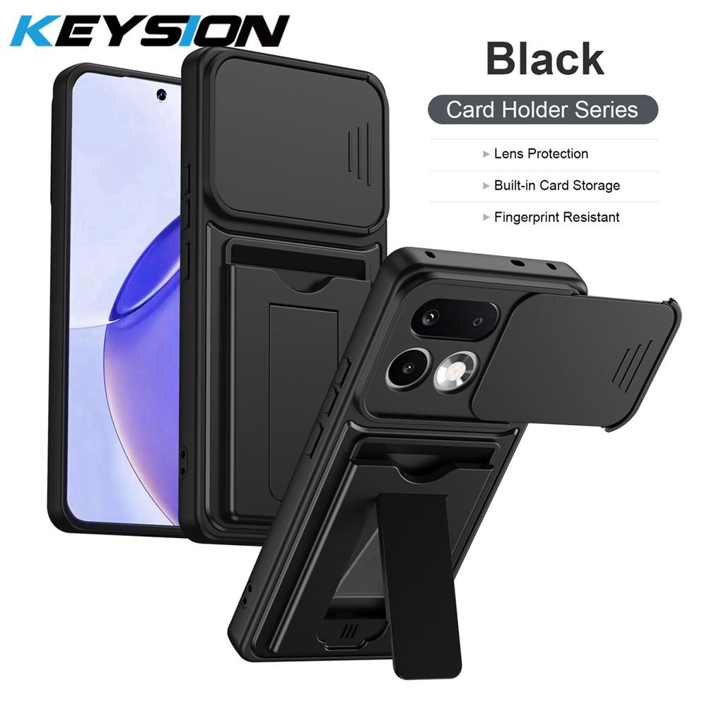 KEYSION Сумка-кошелек Чехол для телефона для Realme 16 Pro+ 5G Защита камеры со сдвижной крышкой Подставка Ударопрочный чехол для Realme 16 Pro 5G