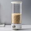 Wall Mounted Automatic Rice Cereal Dispenser Plastic Transparent Grain Storage 667A