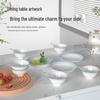 KOBACH Sky Cyan Bone China 16-Piece Dinnerware Set