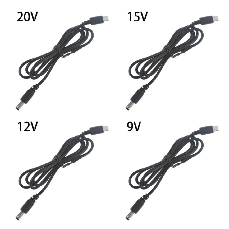 Кабель питания USB C PD на 12 В 5,5x2,1 мм, 200 см, для роутера, ноутбука, светодиодной лампы, принтера, модемов, ноутбука