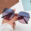 New Square Horseshoe Buckle Ladies Gradient Fashion Female Net Red INS Temperament Glasses