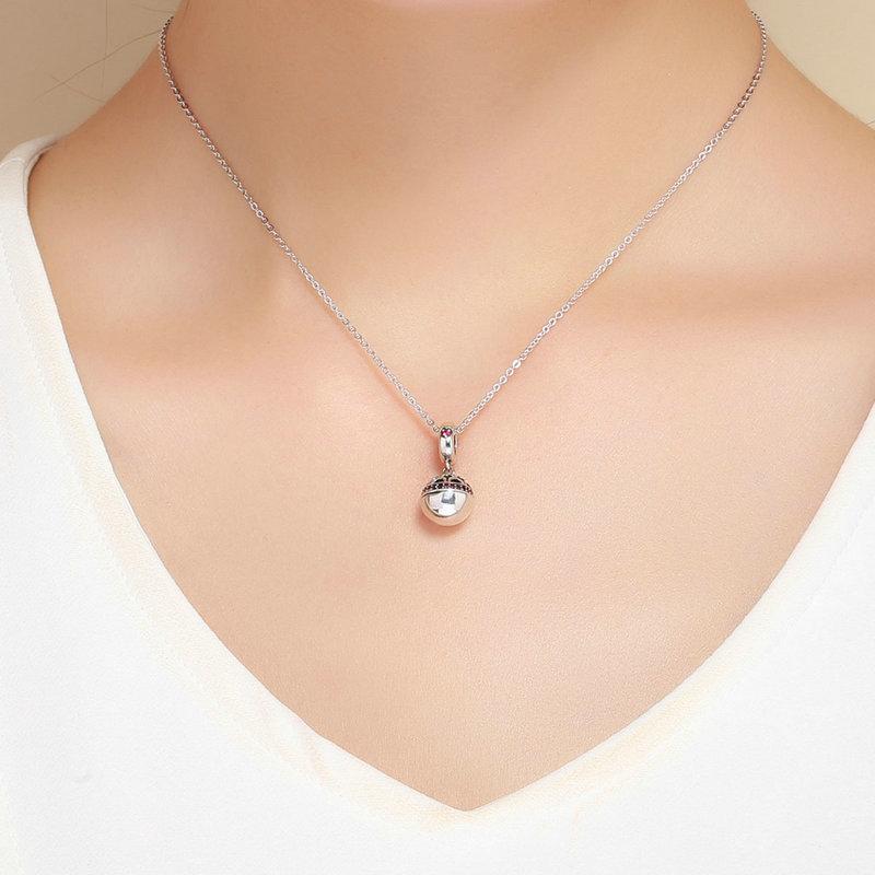 Классический женский браслет из стерлингового серебра 925 пробы, ожерелье, кулон с цирконом, модный подарок