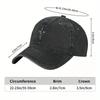 Хип-хоп Бейсболка CactusJack с потертостями Черная Snapback Кепка с вышивкой MOM I CAN FLY Подходит для любого сезона