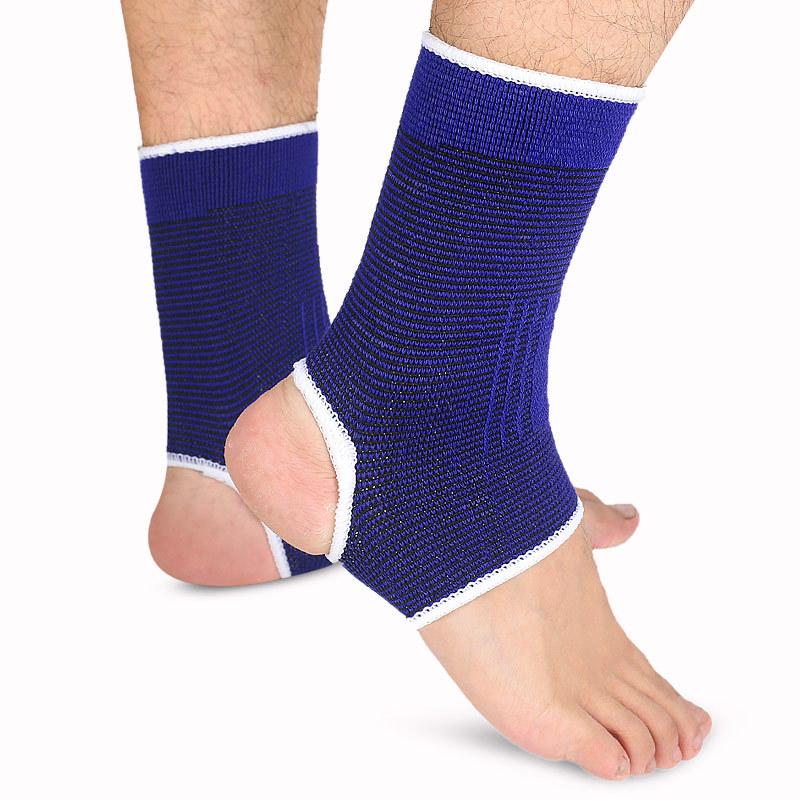 Men's and Women's Ankle Guards Sports Protective Gear Outdoor Cycling Blue Ball Football Sports Knitted Ankle Guards