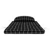 Adirondack Chair Cushions 2 pcs Black Checkered Oxford Fabric