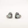 Natural Aqua Chalcedony Sterling Silver Stud Post Sisters Gift Earrings Jewelry EE-143-17