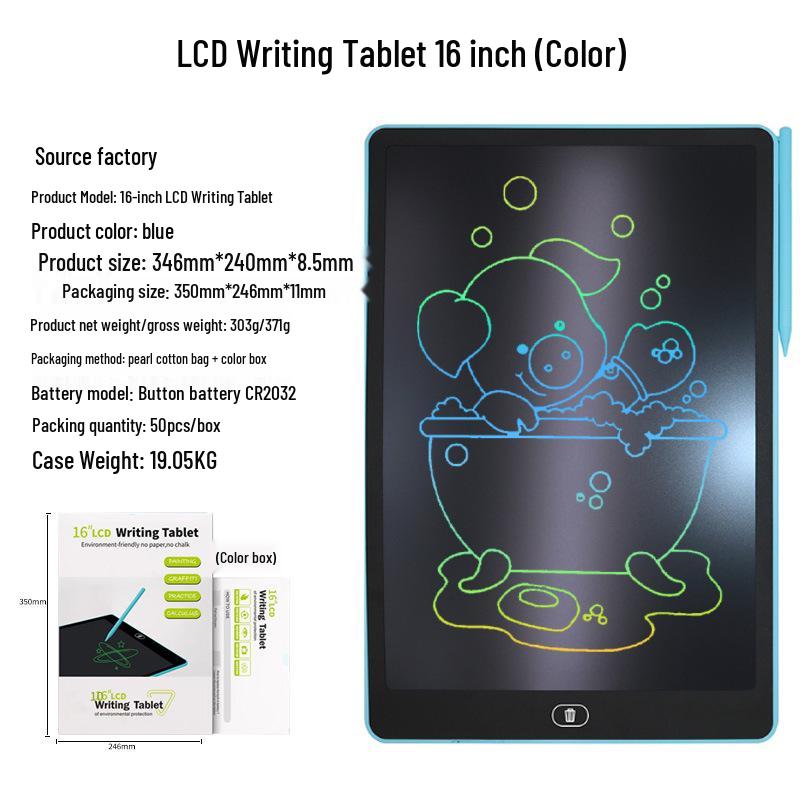ЖК-планшет для письма - 12"/10"/8,5"/4,4" Доска для письма и рисования для детей