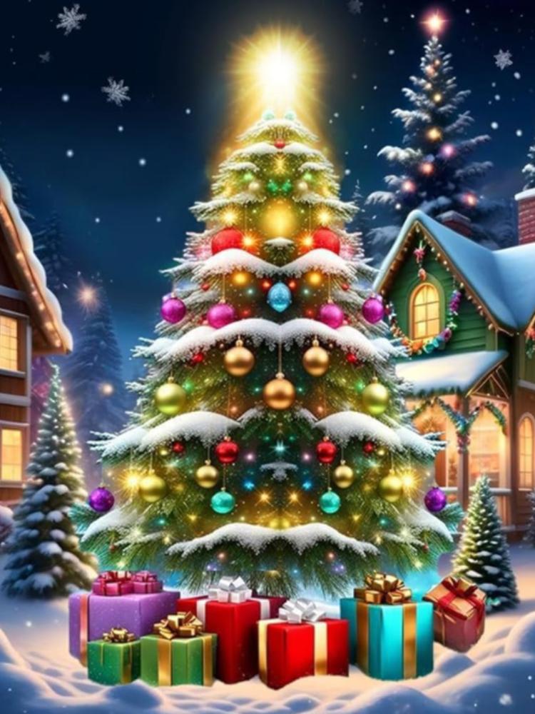 Рождественская алмазная картина Снежный олень Рождественская елка Снеговик Алмазная вышивка Картина Творческие поделки Домашний декор Подарок 5D DIY