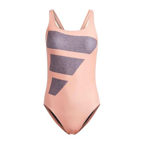 Adidas Womens/Ladies Bar Logo Performance One Piece Swimsuit
