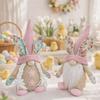 Spring Bunny Themed Easter Bunny Gnome Faceless Design Elf Stuffed Doll  Tabletop Decor