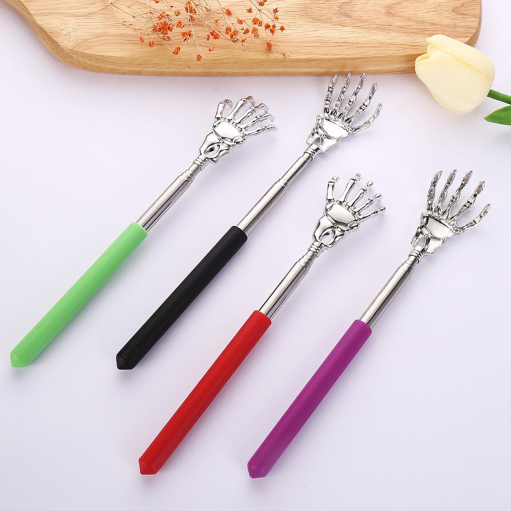 Portable Telescopic Back Scratcher Stainless Steel, Extendable 8.3-22.8" with Comfort Grip Handle Happy Health Products