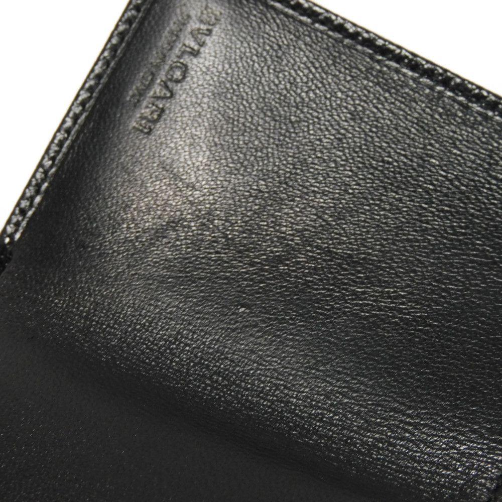 Б/у 11679 Кошелек тройного сложения 288648 7942 RFID IC чип Золотой Компактный кошелек Логотип Клип Черный Унисекс из Японии ОРИГИНАЛ