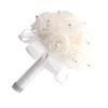 Cheapest PE Rose Bridesmaid Wedding Foam Flowers Rose Bridal Bouquet Ribbon Fake Wedding Bouquet