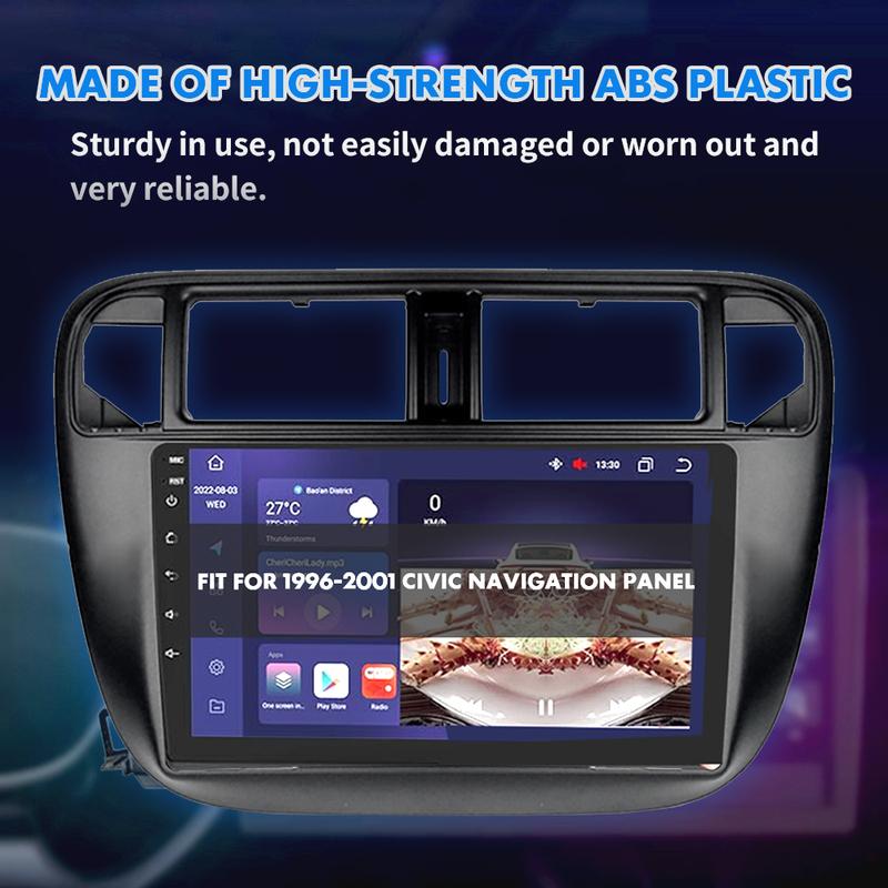 9Inch Car Radio Stereo Fascia Frame Panel Black For Honda Civic EJ/EK/EM 1996-2001