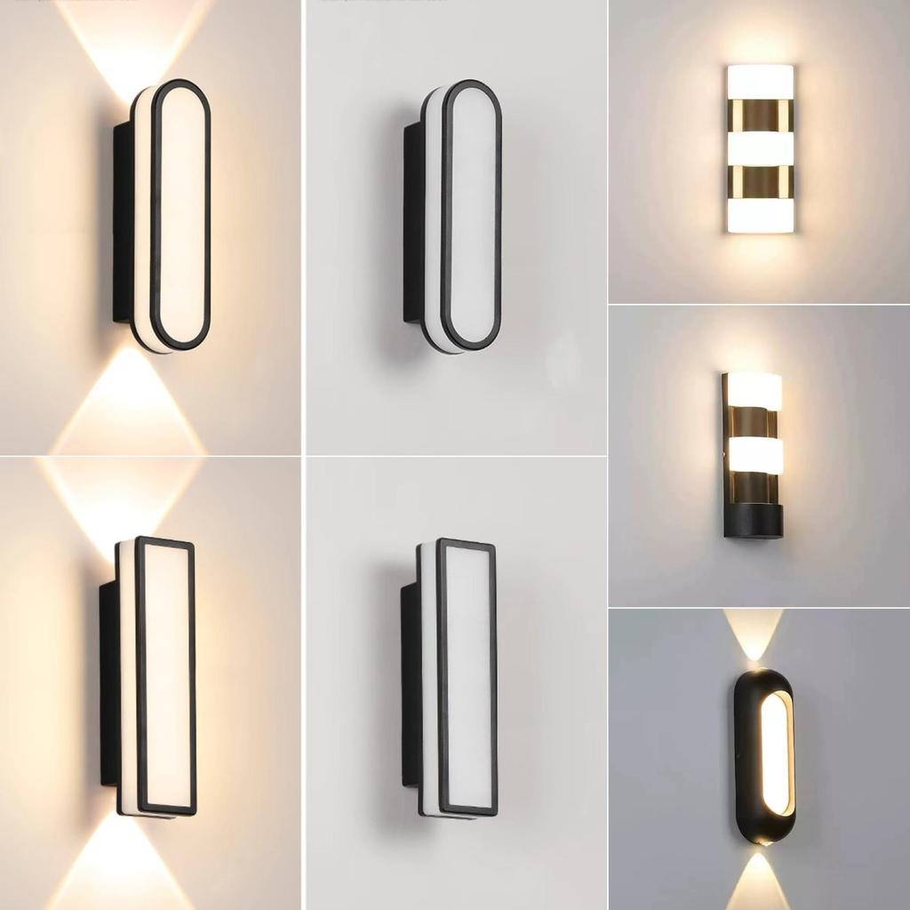 Nordic Outdoor Waterproof LED Wall Lamp for Courtyard or Indoor Use