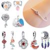 Элегантный браслет-шарм с розой, DIY, для женщин, на каждый день, романтичный, модный, подвеска-цветок, подарок на любовь, оригинальная медная бусина