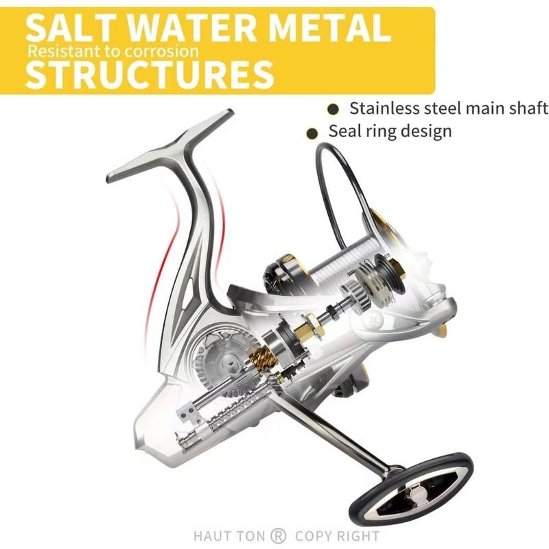 Новая спиннинговая катушка серии NGK8000-14000, облегченная усовершенствованная версия, 17+1 подшипник BB, высокопрочная графитовая рама, серфинговая рыболовная катушка общего назначения