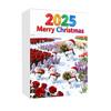 2025 Snowman Advent Calendar for Kids 24-Day Christmas Countdown Box with Acrylic Ornaments Multifunctional Holiday Decoration