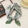 Cotton And Linen Small Square Scarf Silk Scarf Women'S Spring And Autumn New Style Artistic And Versatile Fashionable Temperament Headband Scarf