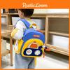 Cartoon Preschool Kids Backpack With Excavator Print And Material Breathable