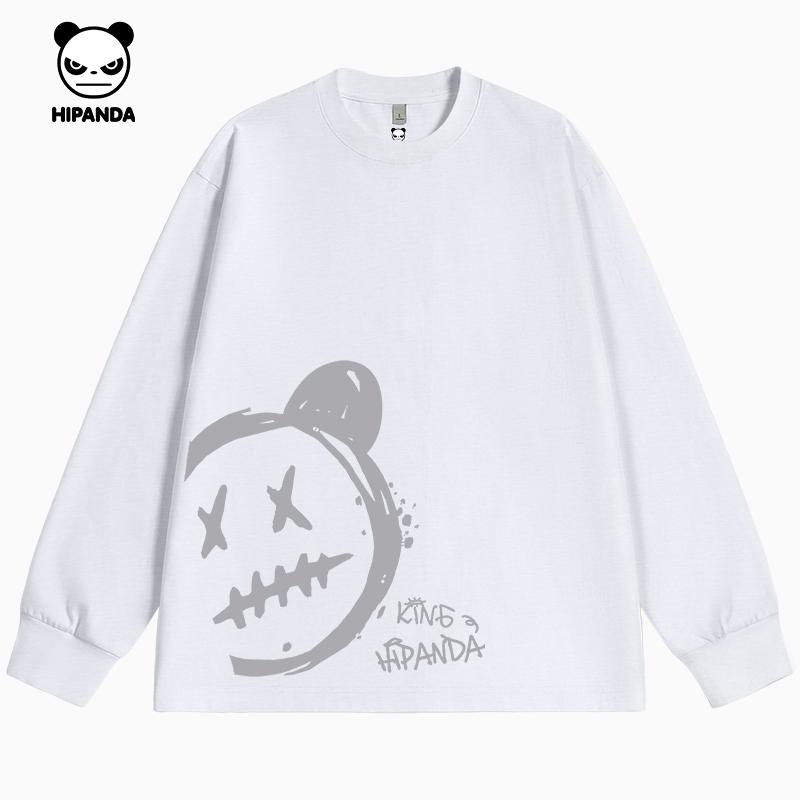 Hello Hipanda Panda Loose Bamboo Cotton T-Shirt