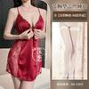 Sexy lingerie pure desire with chest pad lace hollow suspender small chest show big nightgown women